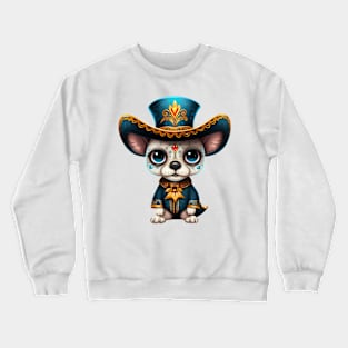 Dia de los Muertos Dog #7 Crewneck Sweatshirt